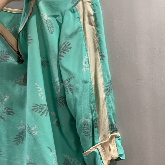 Scotch and Soda flower pattern neon green blouse - Picture 9 of 10